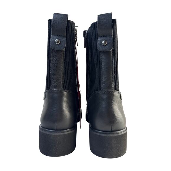 Pikolinos Boots Salamanca Ankle Womens EU39 Black Leather Side Zip & Lace US 8.5 - Picture 4 of 10